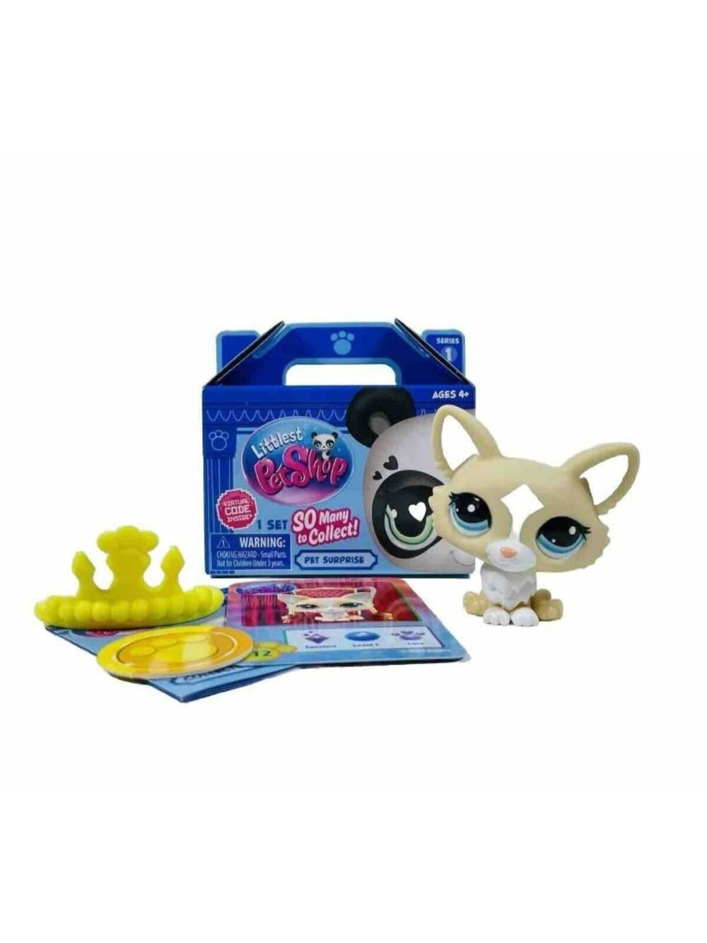 Littlest Pet Shop Corgi Dog Tan & White G7 #12 & Virtual Code 2024 Series 1
